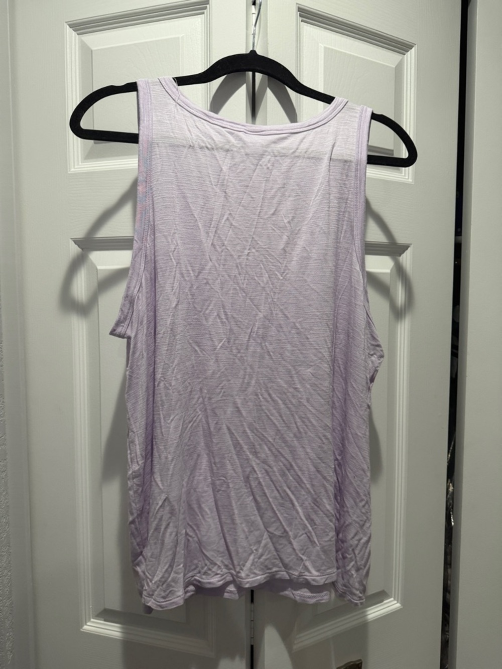 Light Lavender Women's V-Neck Tank Top - Picture 2 of 2